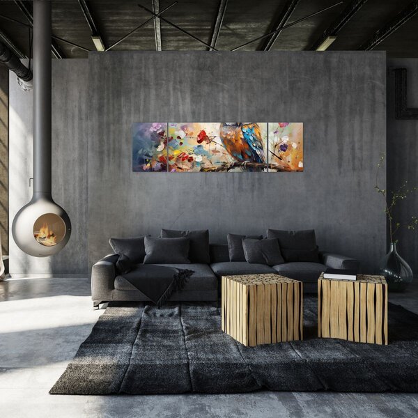 Obraz - Malowana sowa (170x50 cm)