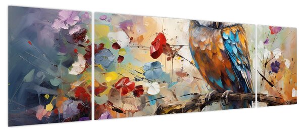 Obraz - Malowana sowa (170x50 cm)