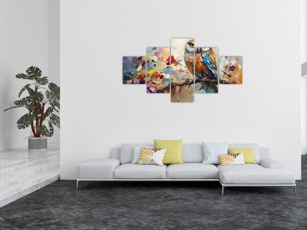 Obraz - Malowana sowa (125x70 cm)