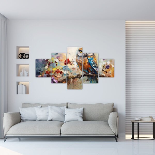 Obraz - Malowana sowa (125x70 cm)