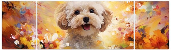 Obraz - Szczęśliwy pies (170x50 cm)