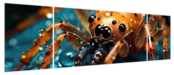 Obraz - Szczegół pająka (170x50 cm)