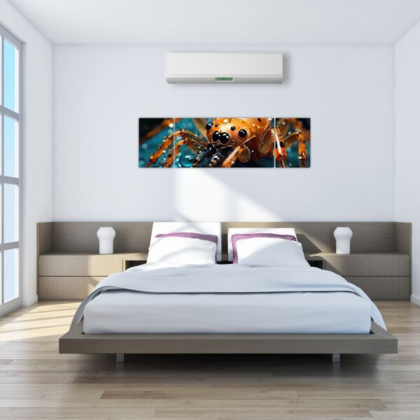 Obraz - Szczegół pająka (170x50 cm)