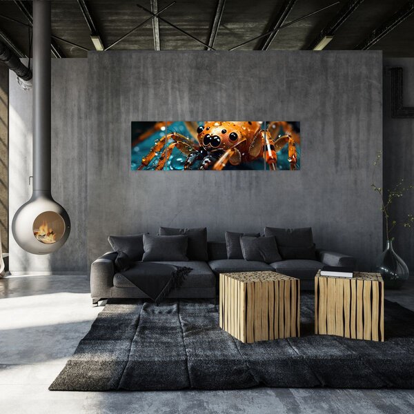 Obraz - Szczegół pająka (170x50 cm)