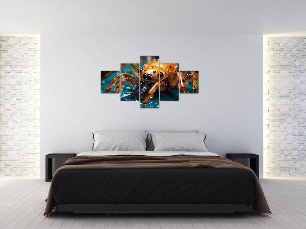 Obraz - Szczegół pająka (125x70 cm)