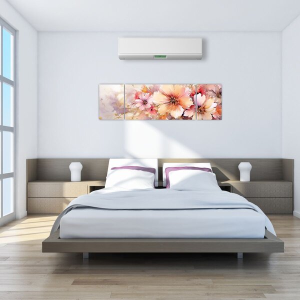 Obraz - Kwiaty (170x50 cm)