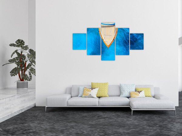 Obraz - Letnia łódź (125x70 cm)