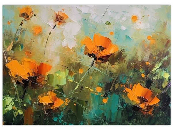 Obraz - Kwiaty (70x50 cm)