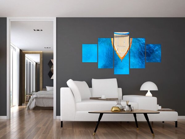 Obraz - Letnia łódź (125x70 cm)