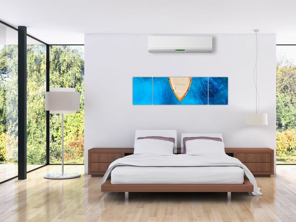 Obraz - Letnia łódź (170x50 cm)