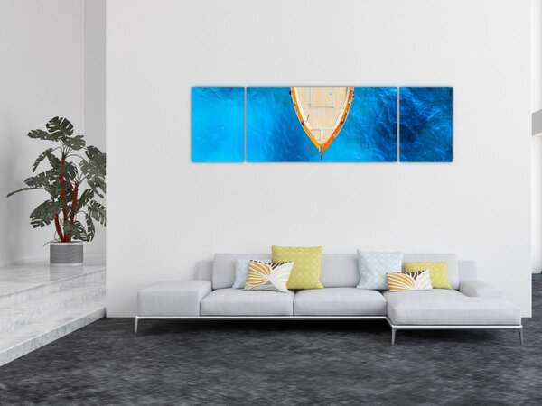 Obraz - Letnia łódź (170x50 cm)