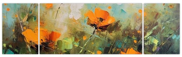Obraz - Kwiaty (170x50 cm)