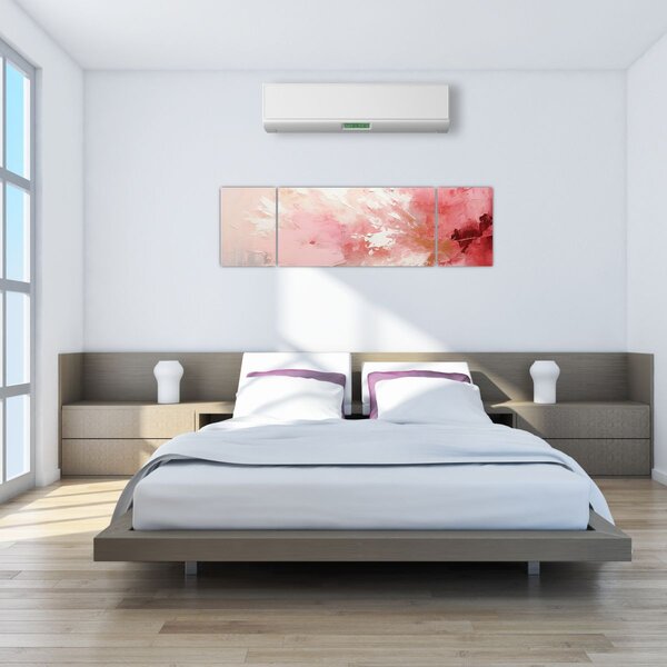 Obraz - Różowa abstrakcja (170x50 cm)