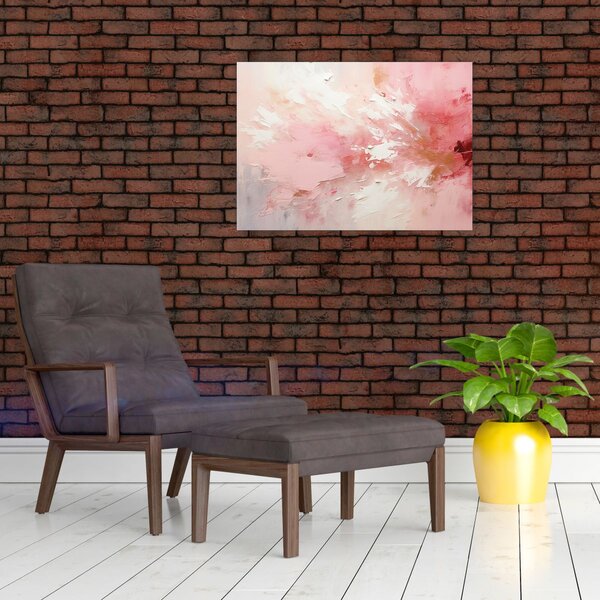Obraz - Różowa abstrakcja (70x50 cm)