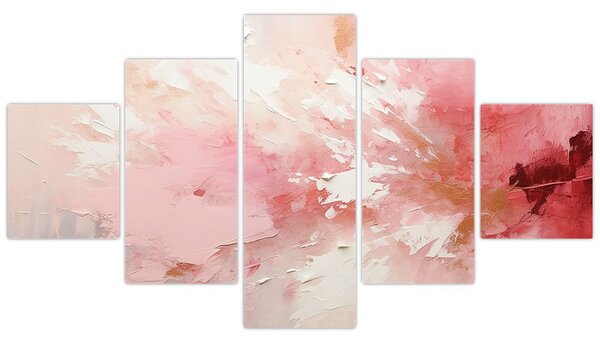 Obraz - Różowa abstrakcja (125x70 cm)