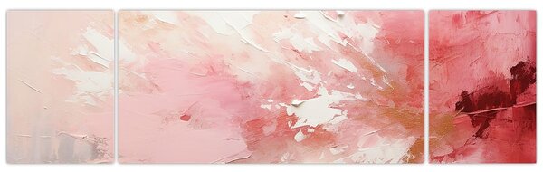 Obraz - Różowa abstrakcja (170x50 cm)