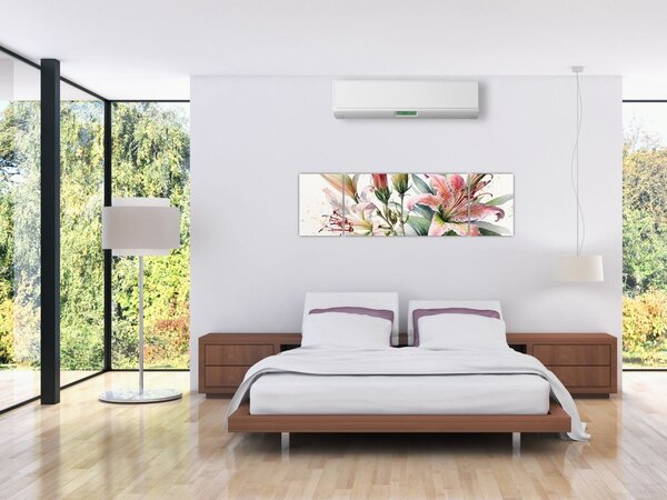 Obraz - Lilie, ilustracje (170x50 cm)