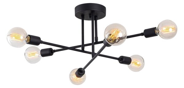 Czarna lampa sufitowa 64x64 cm Flower – Opviq lights