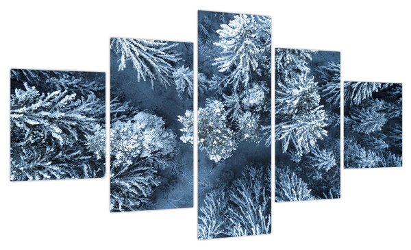 Obraz - Śnieżny las (125x70 cm)