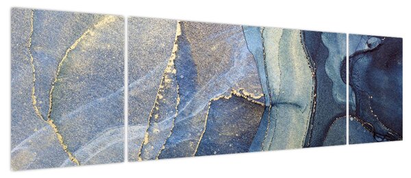 Obraz - Abstrakcja z użyciem tuszu alkoholowego (170x50 cm)