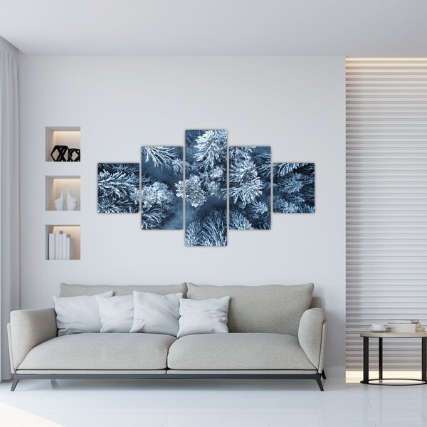 Obraz - Śnieżny las (125x70 cm)