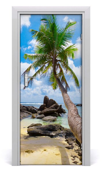 Naklejka fototapeta na drzwi Tropikalna plaża