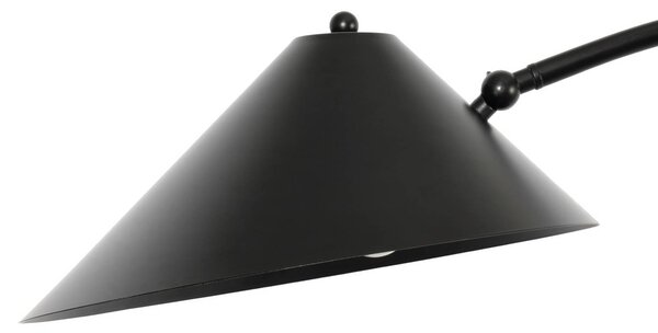 Lampa stojąca Alviero Lucande, czarny, salon / jadalnia, metal, vintage