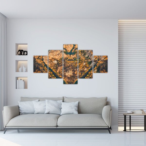 Obraz - Rzeka w kształcie serca (125x70 cm)