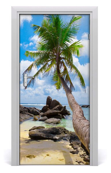 Naklejka fototapeta na drzwi Tropikalna plaża