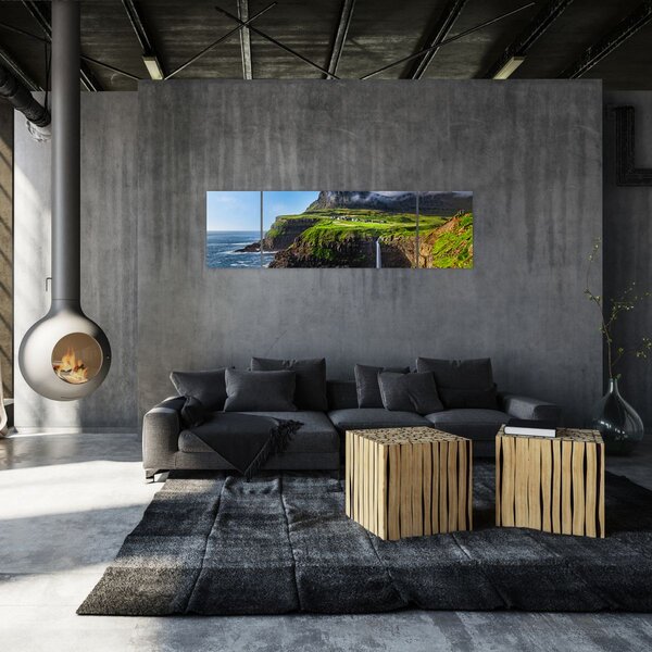 Obraz - Wodospad Múlafossur (170x50 cm)