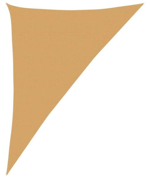 Żagiel przeciwsłoneczny, 160 g/m², piaskowy, 4x5x6,8 m, hdpe
