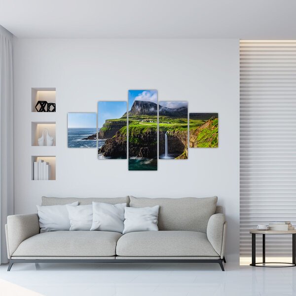 Obraz - Wodospad Múlafossur (125x70 cm)