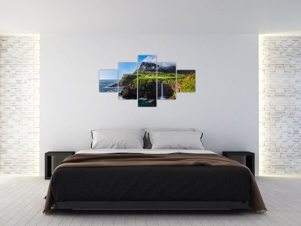 Obraz - Wodospad Múlafossur (125x70 cm)