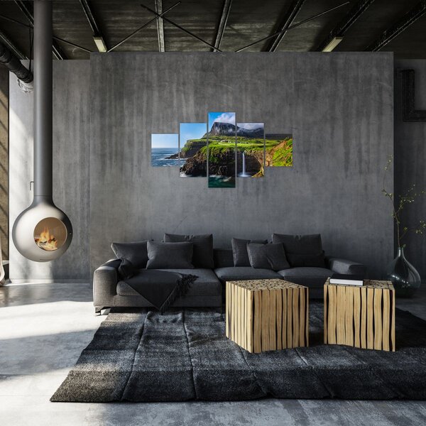 Obraz - Wodospad Múlafossur (125x70 cm)