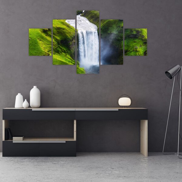 Obraz - Wodospad Skogafoss (125x70 cm)