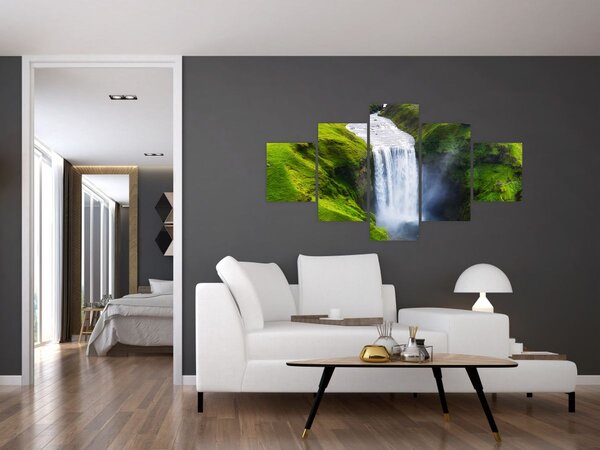 Obraz - Wodospad Skogafoss (125x70 cm)
