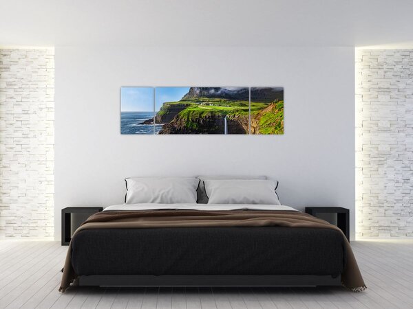 Obraz - Wodospad Múlafossur (170x50 cm)