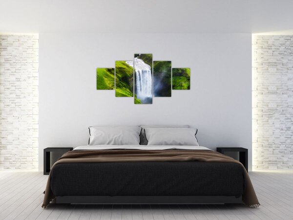 Obraz - Wodospad Skogafoss (125x70 cm)
