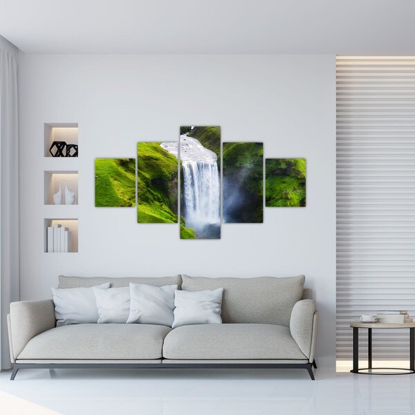 Obraz - Wodospad Skogafoss (125x70 cm)