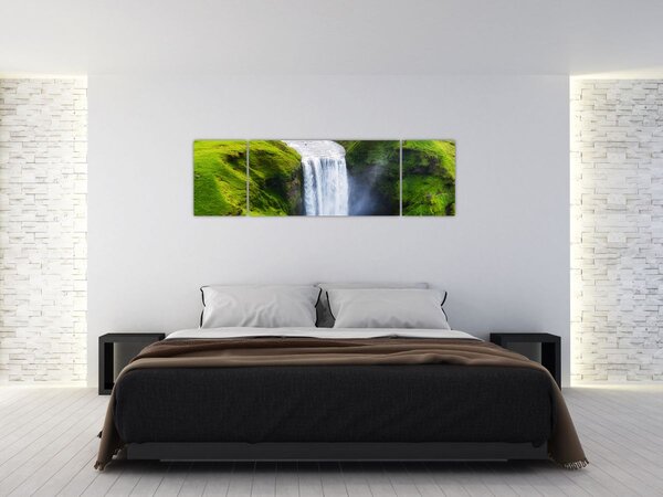 Obraz - Wodospad Skogafoss (170x50 cm)