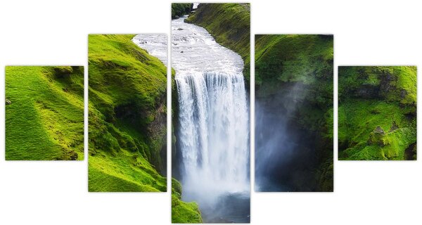 Obraz - Wodospad Skogafoss (125x70 cm)