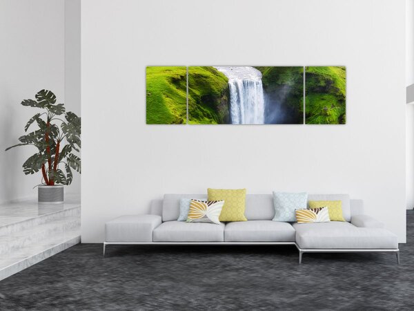 Obraz - Wodospad Skogafoss (170x50 cm)