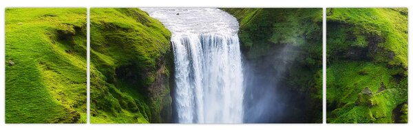 Obraz - Wodospad Skogafoss (170x50 cm)