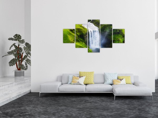 Obraz - Wodospad Skogafoss (125x70 cm)