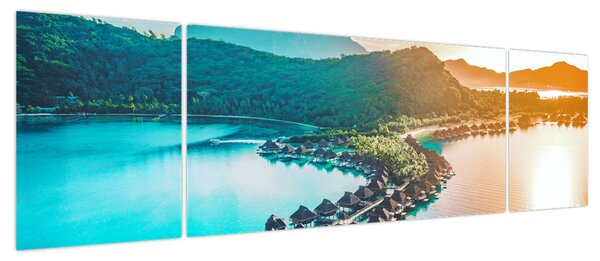 Obraz - Bora Bora (170x50 cm)