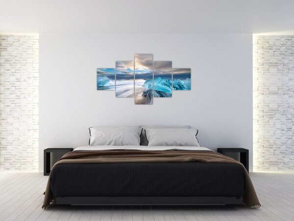 Obraz - Diamond Beach (125x70 cm)