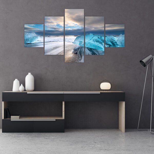 Obraz - Diamond Beach (125x70 cm)