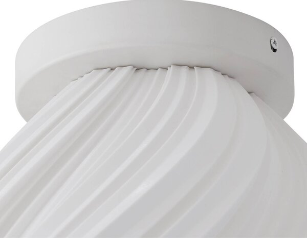 Lampa sufitowa Nuvia Lindby, możliwość ściemniania, biały / opal, salon / jadalnia, nowoczesny