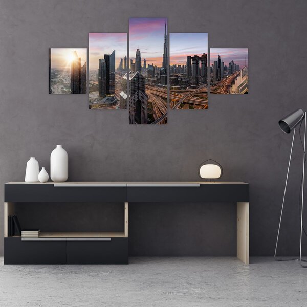 Obraz - Panorama Dubaju (125x70 cm)