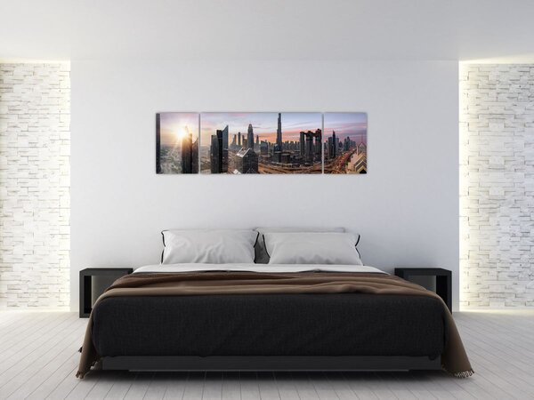Obraz - Panorama Dubaju (170x50 cm)